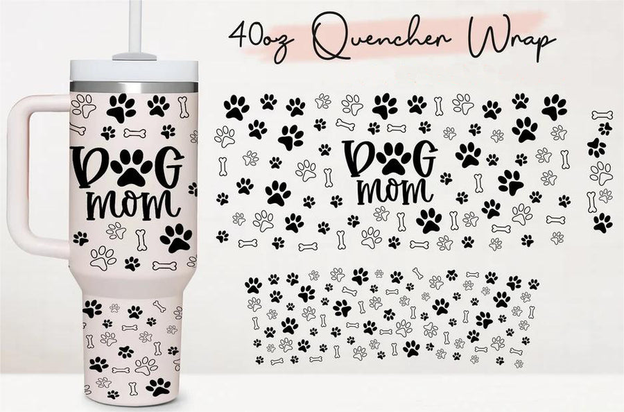 DOG MOM UV DTF CUP WRAP 40oz