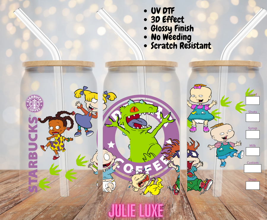 Reptar Coffee - UV DTF CUP WRAP