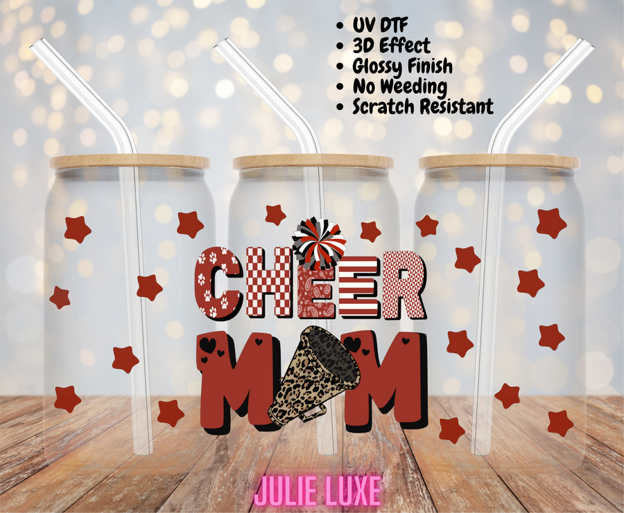 CHEER MOM - UV DTF CUP WRAP