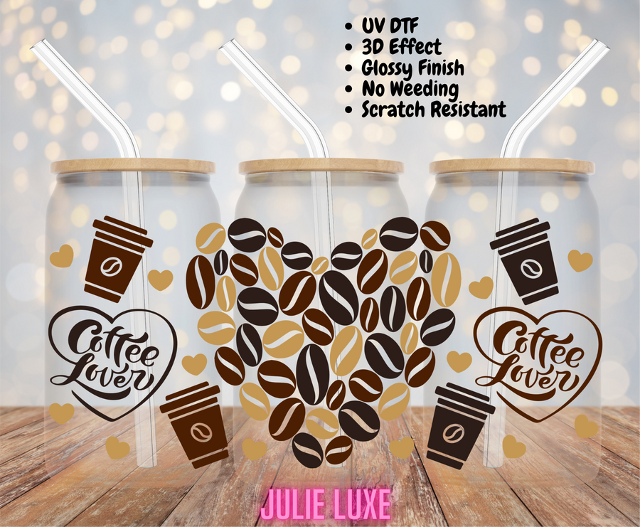 COFFEE LOVER - UV DTF CUP WRAP