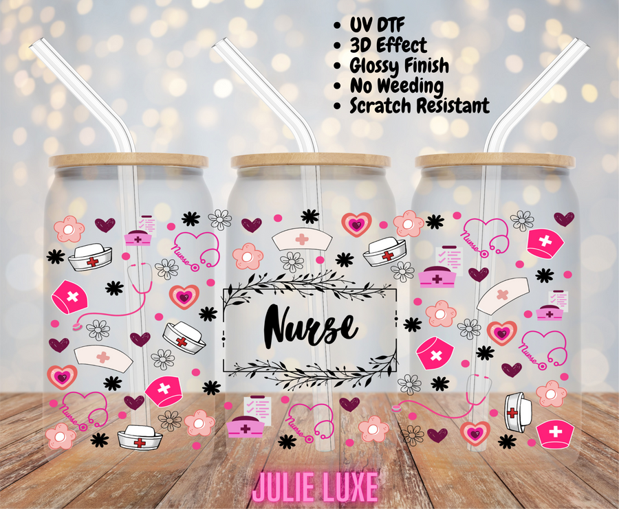 NURSE - UV DTF CUP WRAP