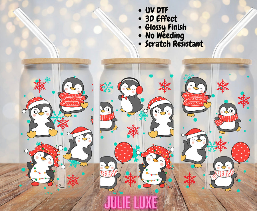 Penguin - UV DTF Cup Wrap