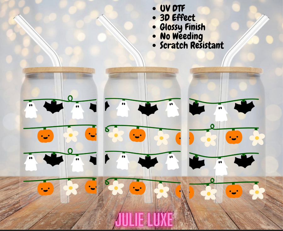 HALLOWEEN LIGHTS - UV DTF CUP WRAP