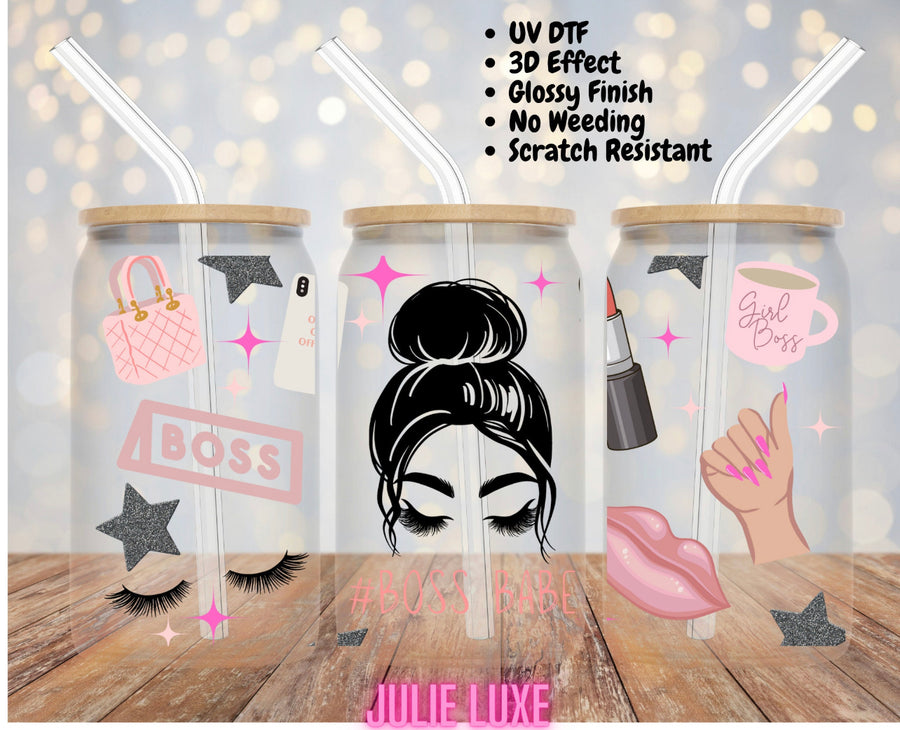 BOSS BABE - UV DTF CUP WRAP